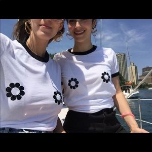 Flower power vintage 70s 60s style T-shirt